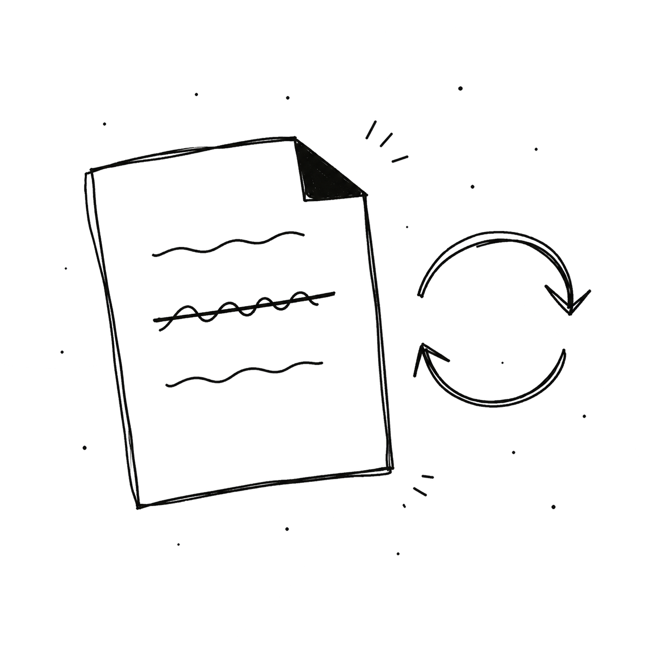 Illustration representing unclear scope and endless revisions